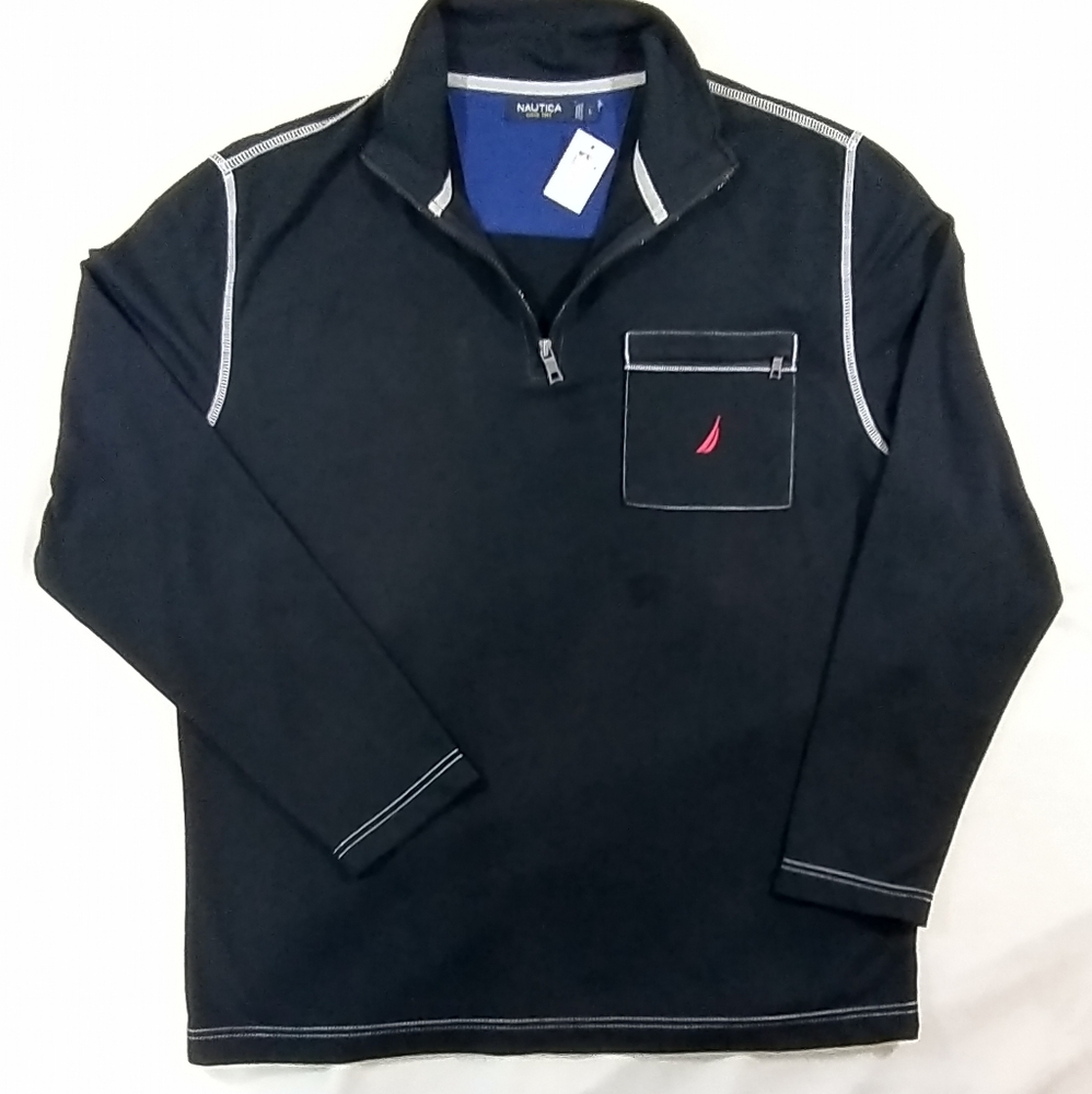Nautica black 1/4 zip up pullover